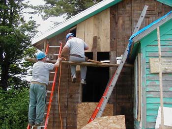 050 - Starting to replace portions of front wall