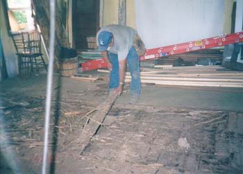 058 - Starting to remove old flooring