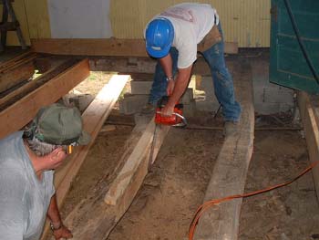 062 - Some joists had significant bows