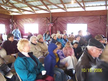 015 - Many people came to the dedication ceremony