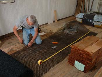 053 - Cutting cedar breather for roof