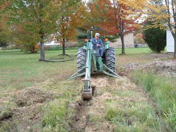 088 - Starting to dig drainage ditches