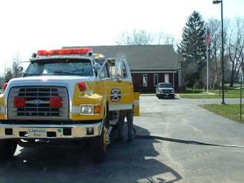 133 - Lawtons Fire Department arrived with water