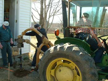 136 - Digging holes to support landing