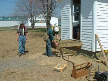 137 - Construction of the landing begins