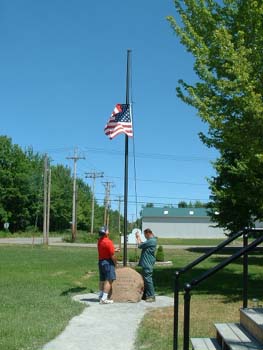 154 - Flag is raised