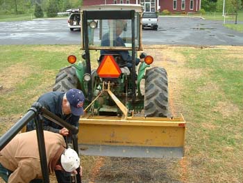 155 - Grading for the sidewalk