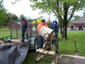 205 - Pouring of pad for outhouse
