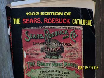 213 - Sears & Roebuck catalog placed inside