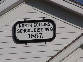 229 - Hand made Schoolhouse sign was installed