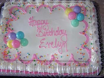276 - Birthday cake was ready for Mrs Falk who turned 96